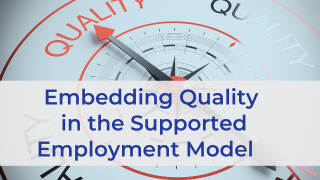 4. Embedding Quality in the Supported Employment Model Image